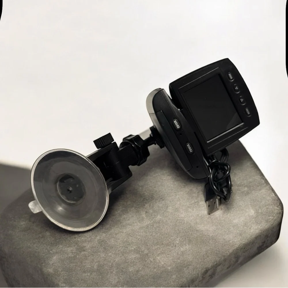 Black Dash Camera with Mount
